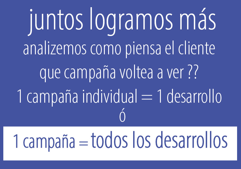 comparativa de campañas individuales a campañas en grupo